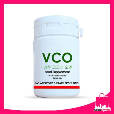 MEJIE Virgin Coconut Oil (VCO) Food Supplement 30 Soft Gelatin Capsules 60g 1000mg